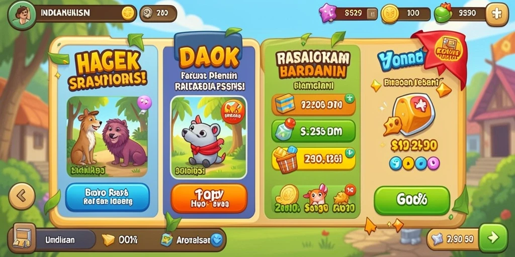 Tampilan awal yang memukau dengan karakter-karakter menarik.