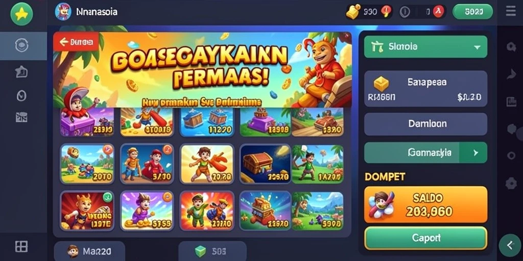 Tampilan awal yang menarik dan mudah dimengerti.